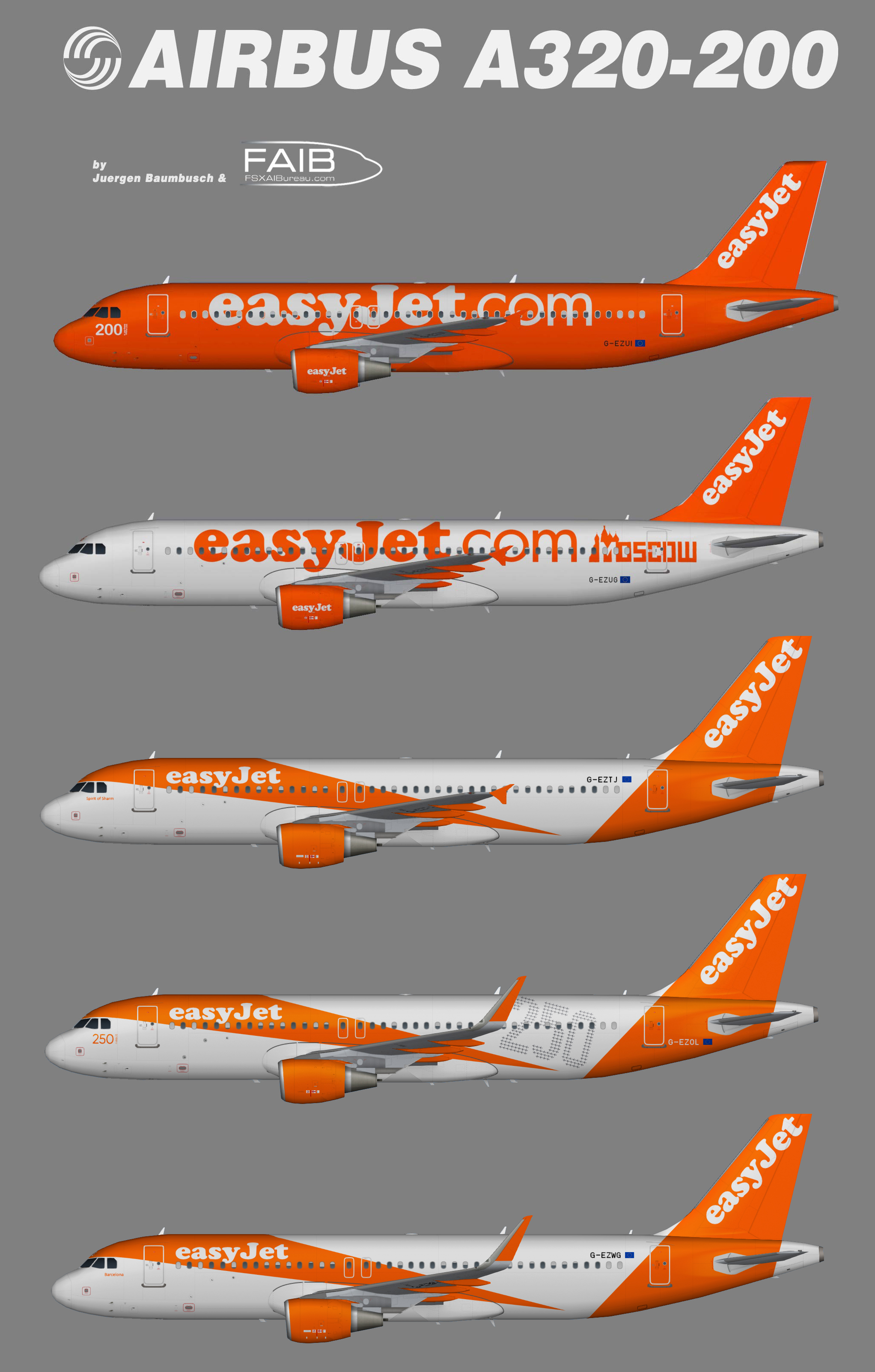 Easyjet Special Airbus A320 Juergen S Paint Hangar