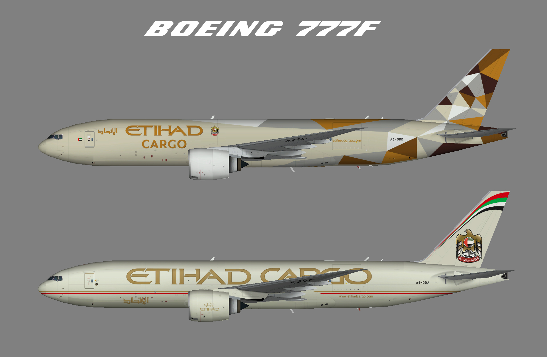 Etihad Cargo Boeing 777f – Nils – Juergen's Paint Hangar