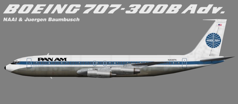 PanAm Boeing 707-300BAdv ca. 70’s – Juergen's paint hangar