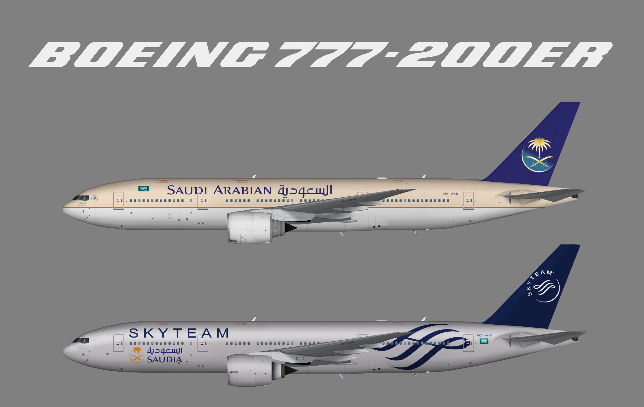 Saudia Boeing 777-200ER – Juergen's paint hangar