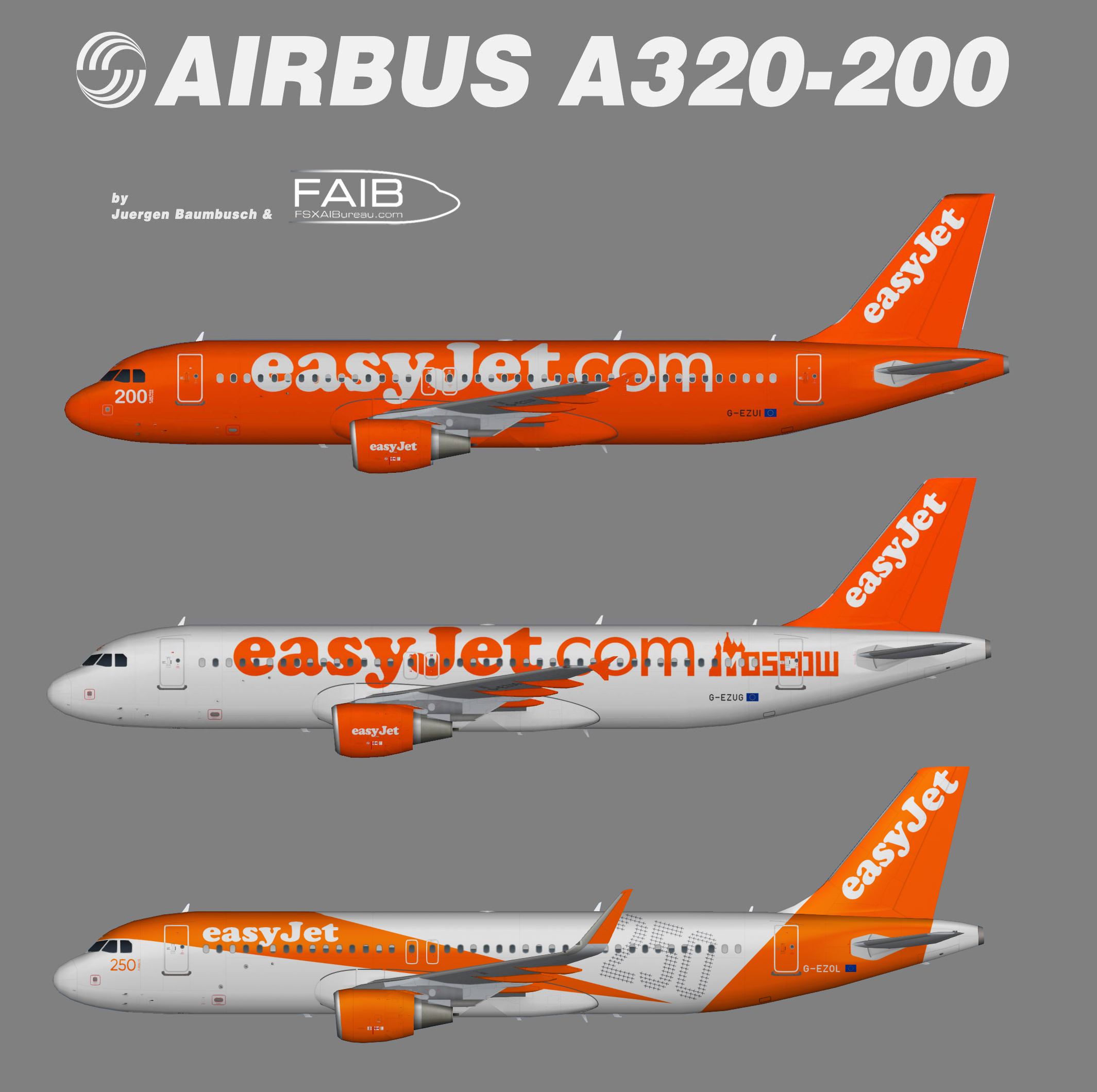 Easyjet Special Airbus A320 » Juergen's paint hangar