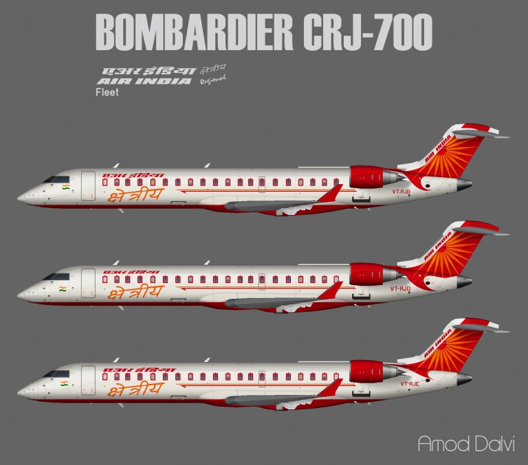 Air India Regional CRJ-700 – Amod – Juergen's paint hangar