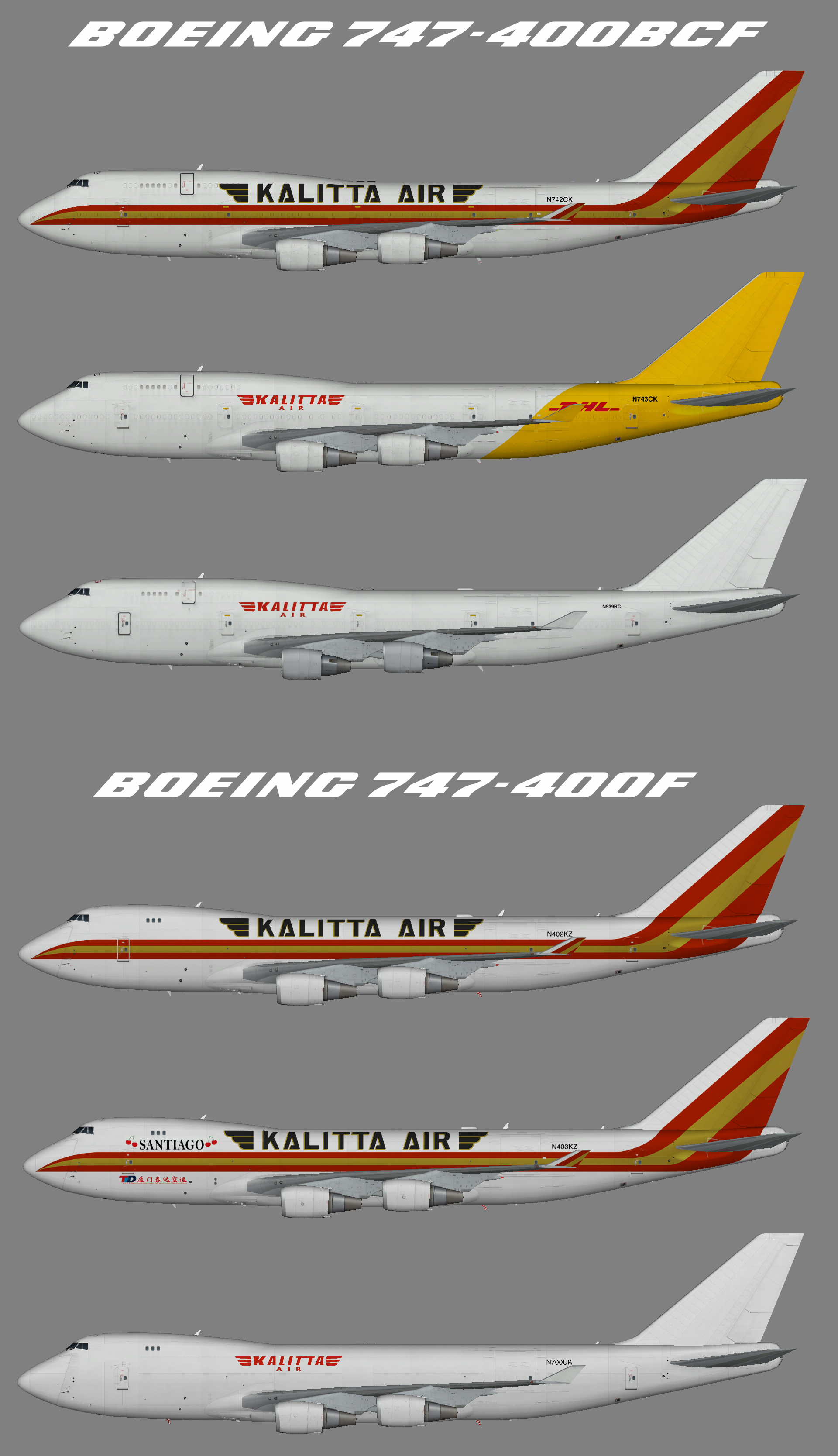 Kalitta Air Boeing 747-400F – Juergen's paint hangar