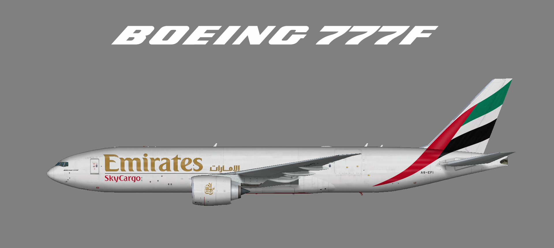 Emirates SkyCargo Boeing 777F (FSP) – Juergen's paint hangar