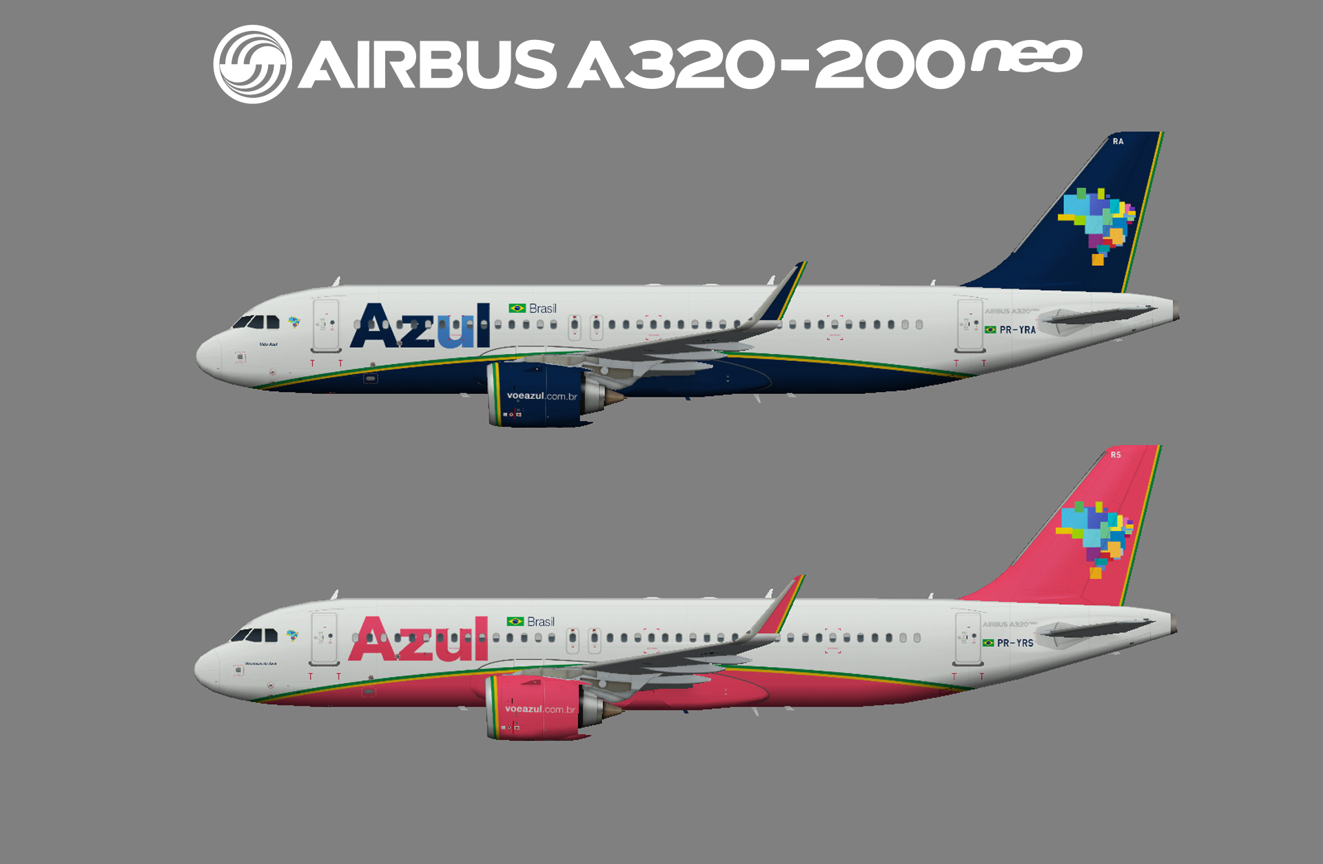 AZUL Airbus A320neo – Juergen's paint hangar