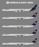 Lufthansa Airbus A340-600 (FSP) – Juergen's paint hangar