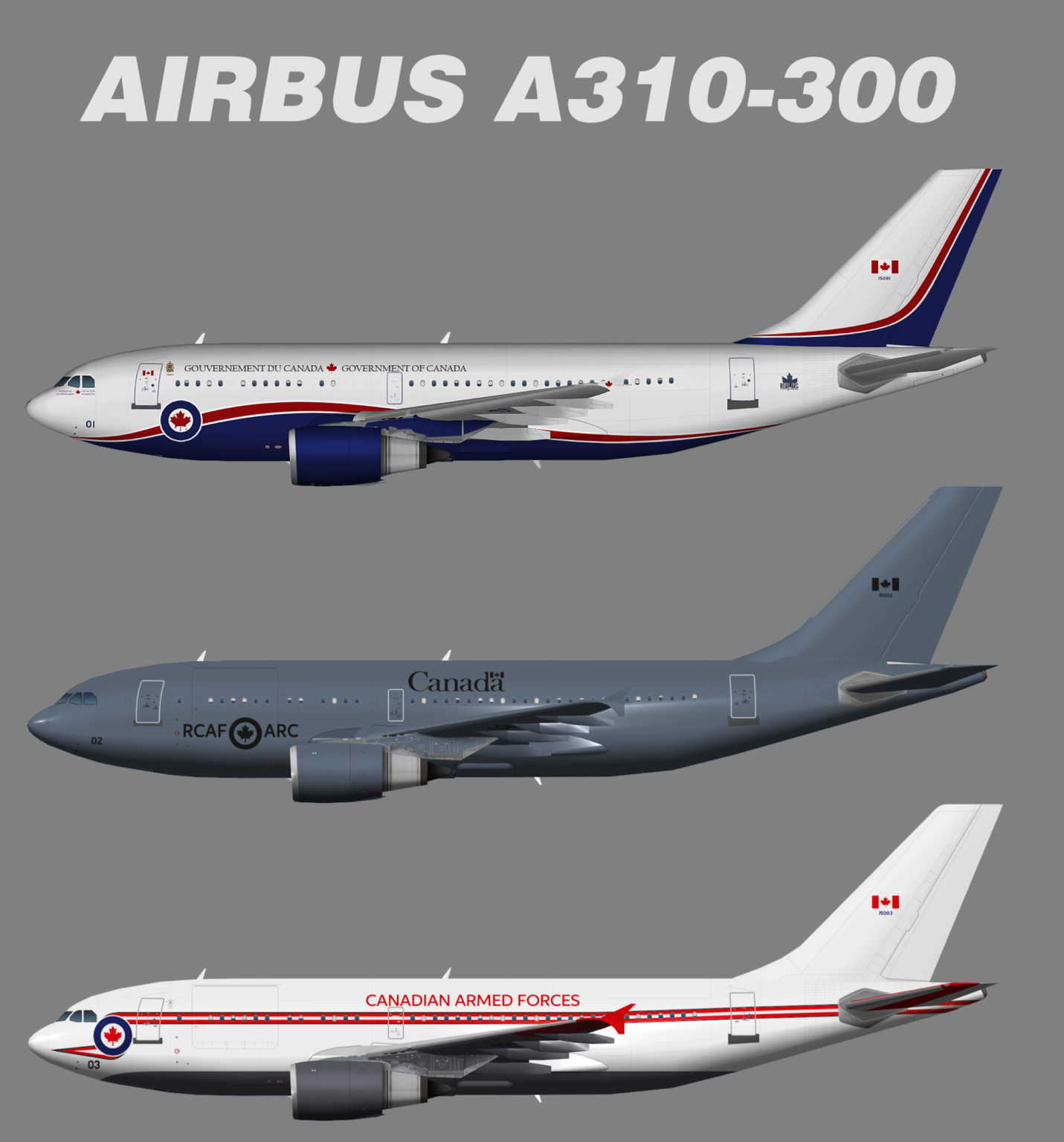 Canadian Armed Forces Airbus A310-300 – Juergen's paint hangar