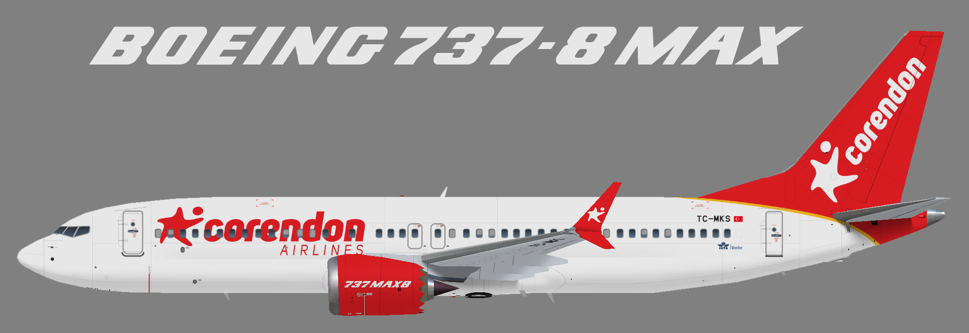 Boeing 737 800 corendon airlines схема салона