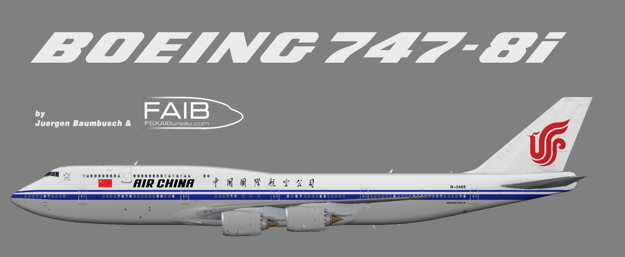 Air China Boeing 747-8i – Juergen's paint hangar